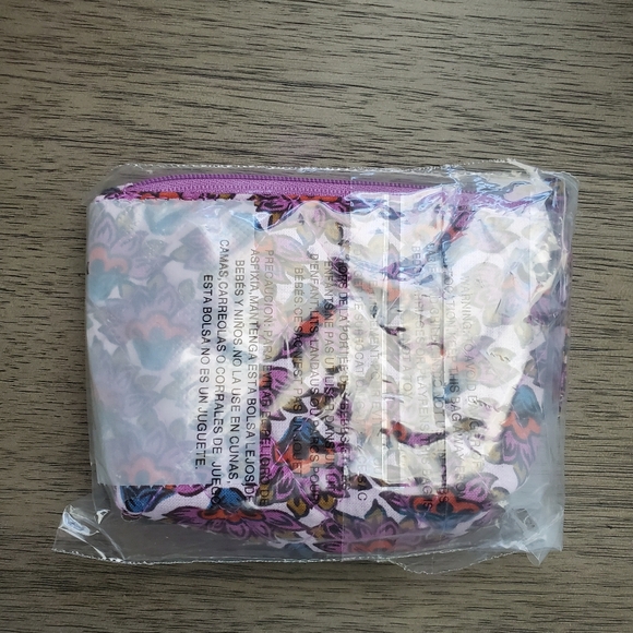 Vera Bradley Scaevola Fan Zip-Top Pouch - Picture 4 of 4